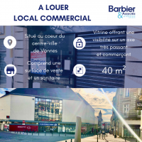 A LOUER - LOCAL COMMERCIAL Vannes CENTRE VILLE