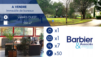 A VENDRE : immeuble à usage de bureaux - VANNES OUEST